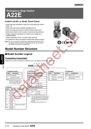 A22E-M-01 datasheet  